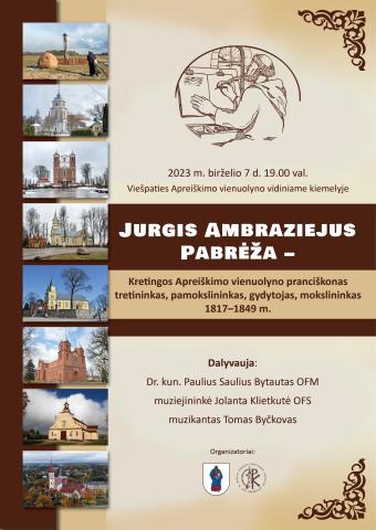 Vakaras su Jurgiu Ambraziejumi Pabrėža