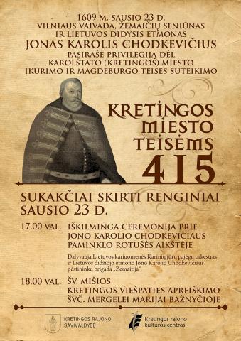 Kretingos miesto teisėms – 415!