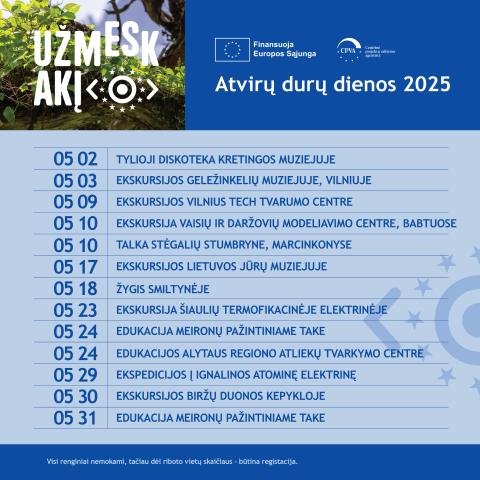 „Tylioji diskoteka“ Kretingos muziejaus žiemos sode atidarys atvirų durų dienų ciklą „Užmesk akį 2025“