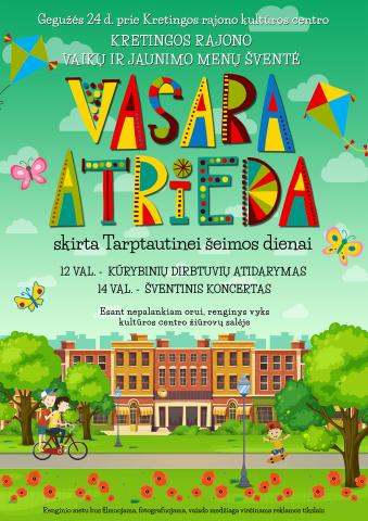 Kretingos rajono vaikų ir jaunimo menų šventė „Vasara atrieda“
