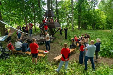 Namelis medyje Nasrėnuose –vaikų kūrybos vaisius