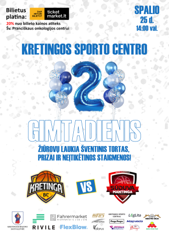 Kretingos sporto centras švenčia gimtadienį: adrenalinas ir kilni parama Šv. Pranciškaus onkologijos centrui