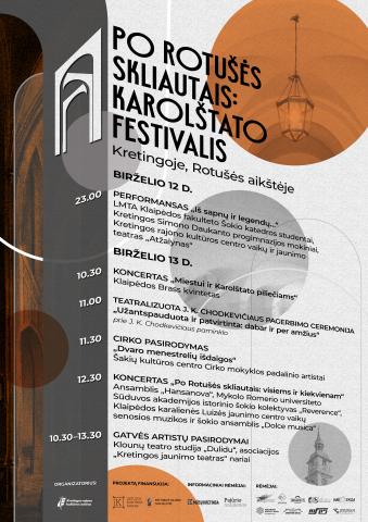  Pirmą kartą rengiamo Karolštato festivalio metu atgims Kretingos miesto rotušė