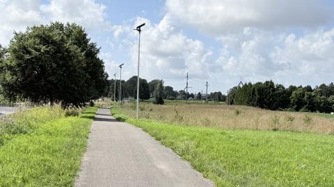 Apšviestas Vydmantų pėsčiųjų ir dviračių takas