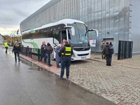 Pratybų Kretingoje metu patikrintas pasirengimas priimti evakuojamus gyventojus