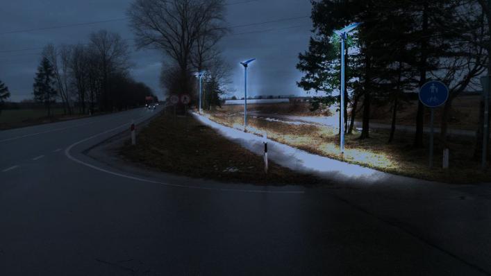 Bus apšviestas Vydmantų pėsčiųjų ir dviračių takas