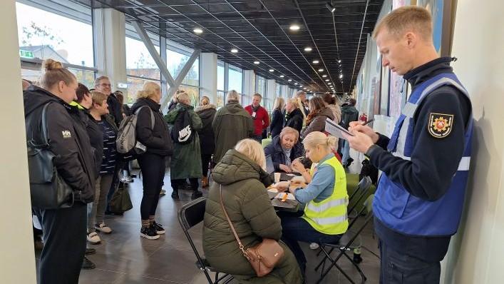 Pratybų Kretingoje metu patikrintas pasirengimas priimti evakuojamus gyventojus
