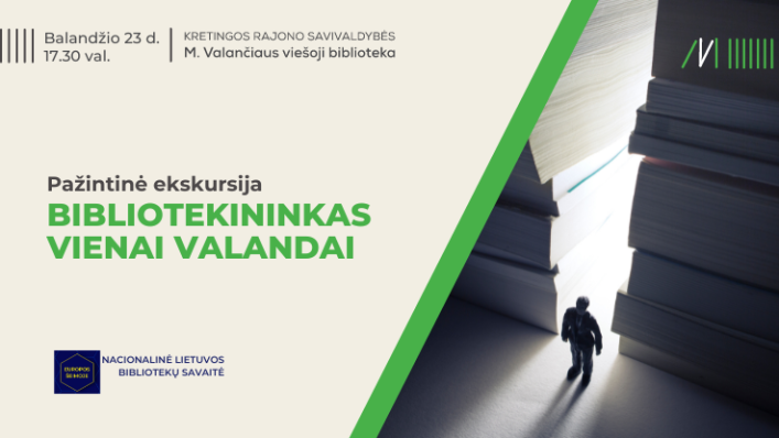 Pažintinė ekskursija suaugusiesiems „Bibliotekininkas vienai valandai“