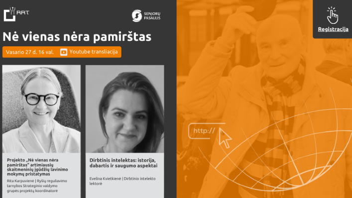 Projekto „Nė vienas nėra pamirštas“ nuotolinė paskaita Projekto „Nė vienas nėra pamirštas“ nuotolinė paskaita