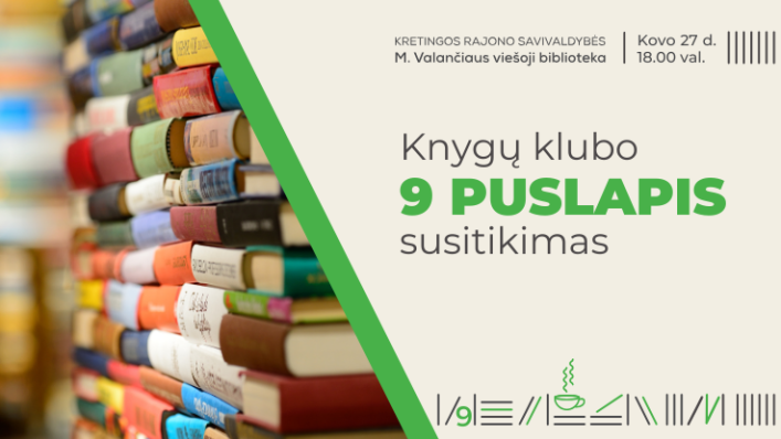 Knygų klubo „9 puslapis“ susitikimas Knygų klubo „9 puslapis“ susitikimas