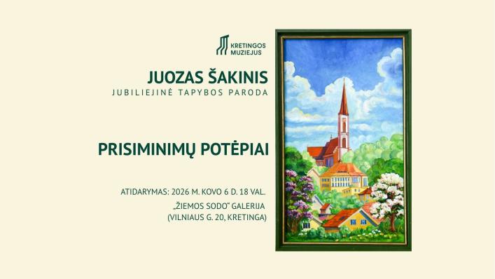 Jubiliejinė paroda: ryškūs ir spalvingi menininko Juozo Šakinio „Prisiminimų potėpiai"
