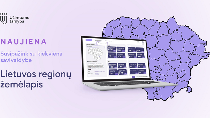 Sukurtas Lietuvos regionų žemėlapis, skirtas grįžtantiems į Lietuvą